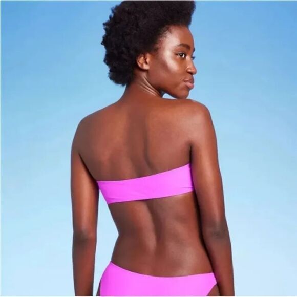 NWT Wild Fable Size XXS (00) Lime GREEN Strapless Bikini Top Swim Bandeau - Picture 4 of 9